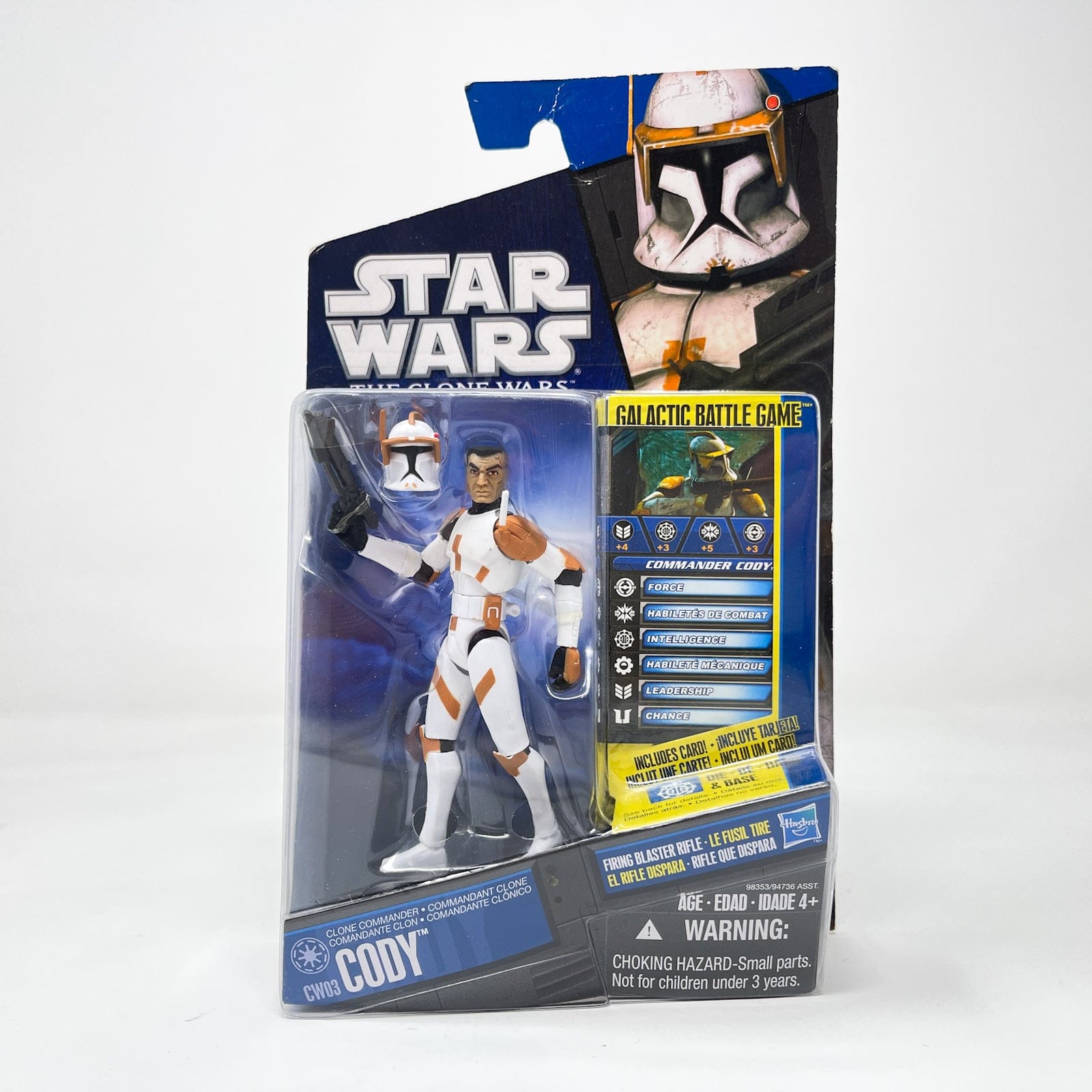 Vintage Hasbro Star Wars Mid MOC Commander Cody CW03 - Hasbro The Clone Wars (2010)