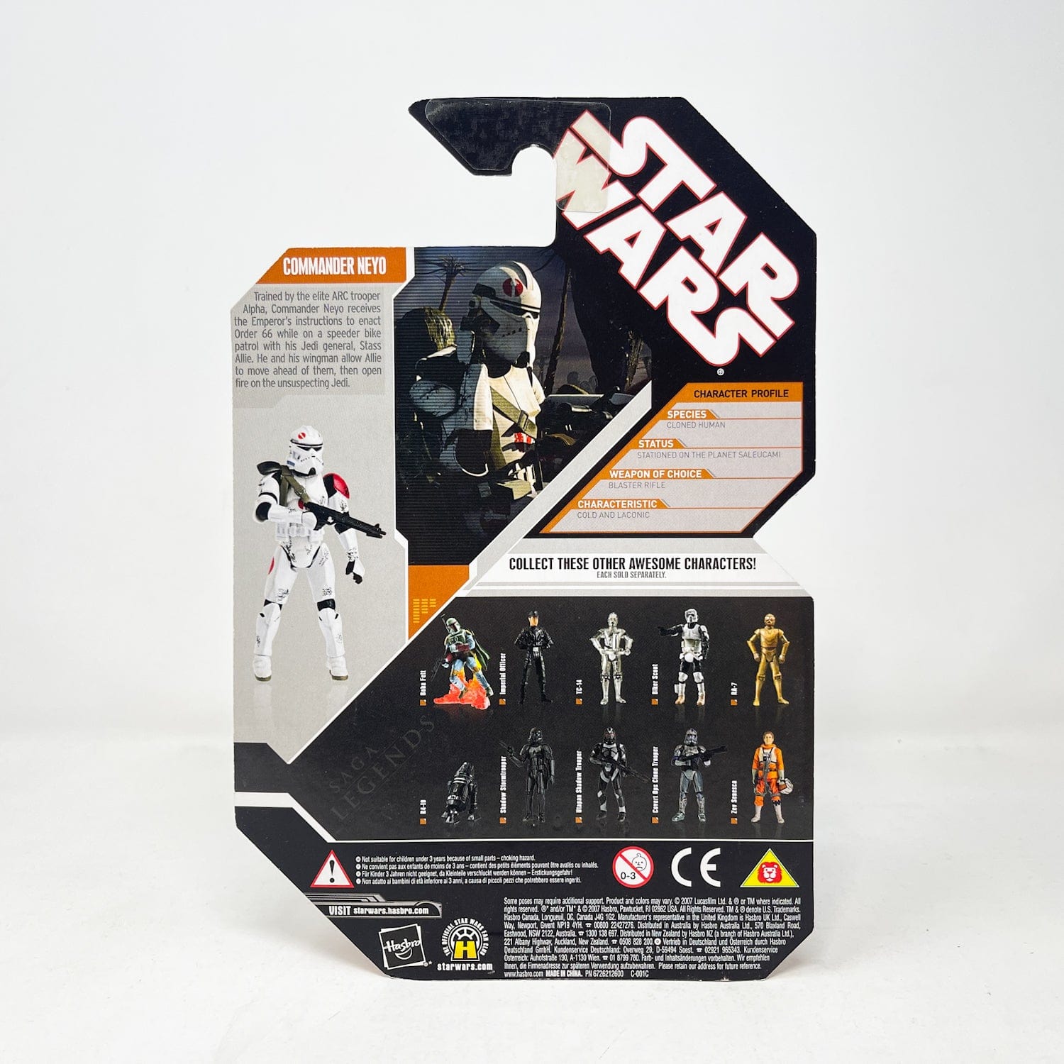 Vintage Hasbro Star Wars Mid MOC Commander Neyo - Hasbro 30th Anniversary Collection