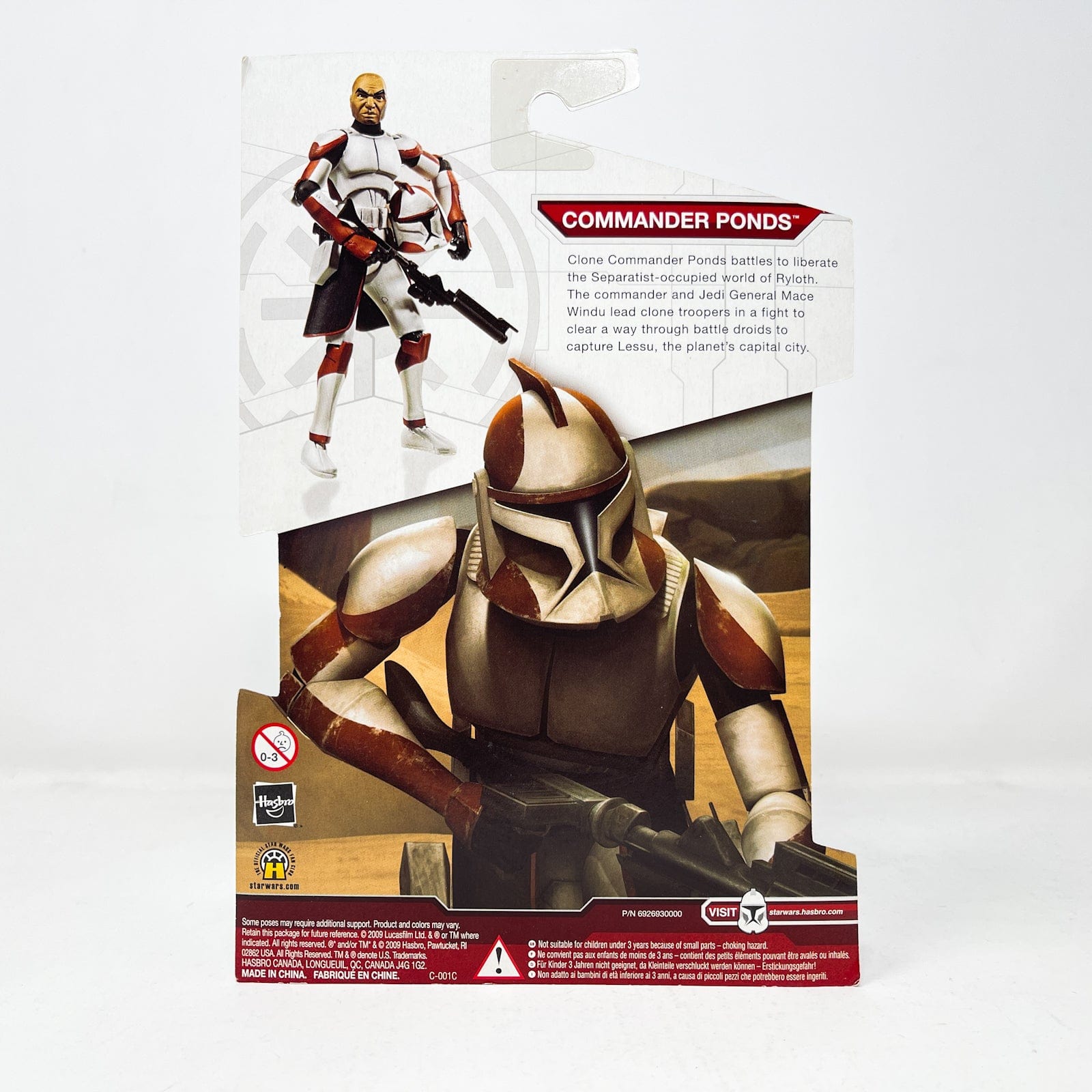 Vintage Hasbro Star Wars Mid MOC Commander Ponds Toys R Us Exclusive - Hasbro Clone Wars Star Wars Action Figure