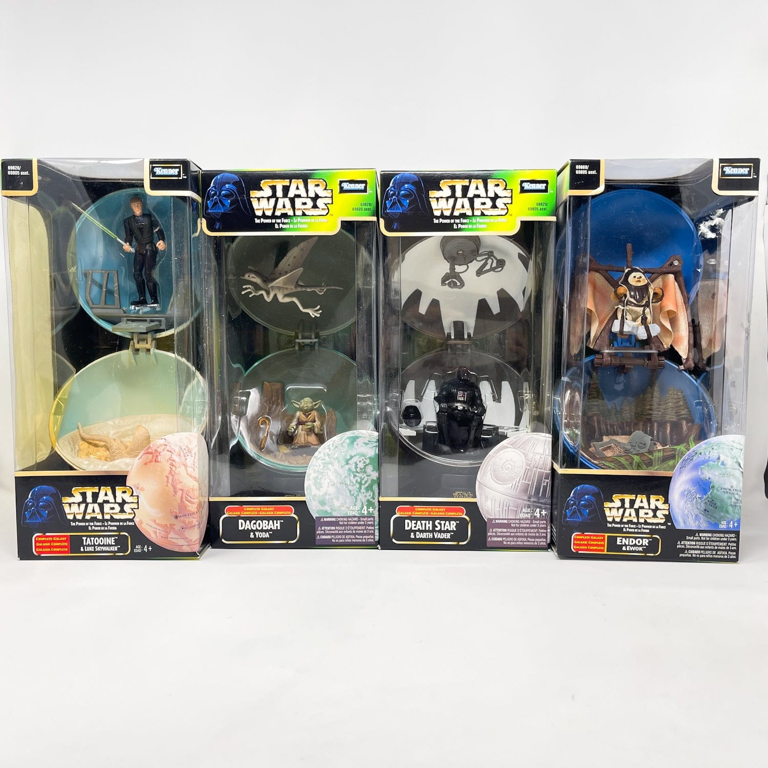 Complete Galaxy Planets & Figure - Full Set of 4 - Hasbro Power of