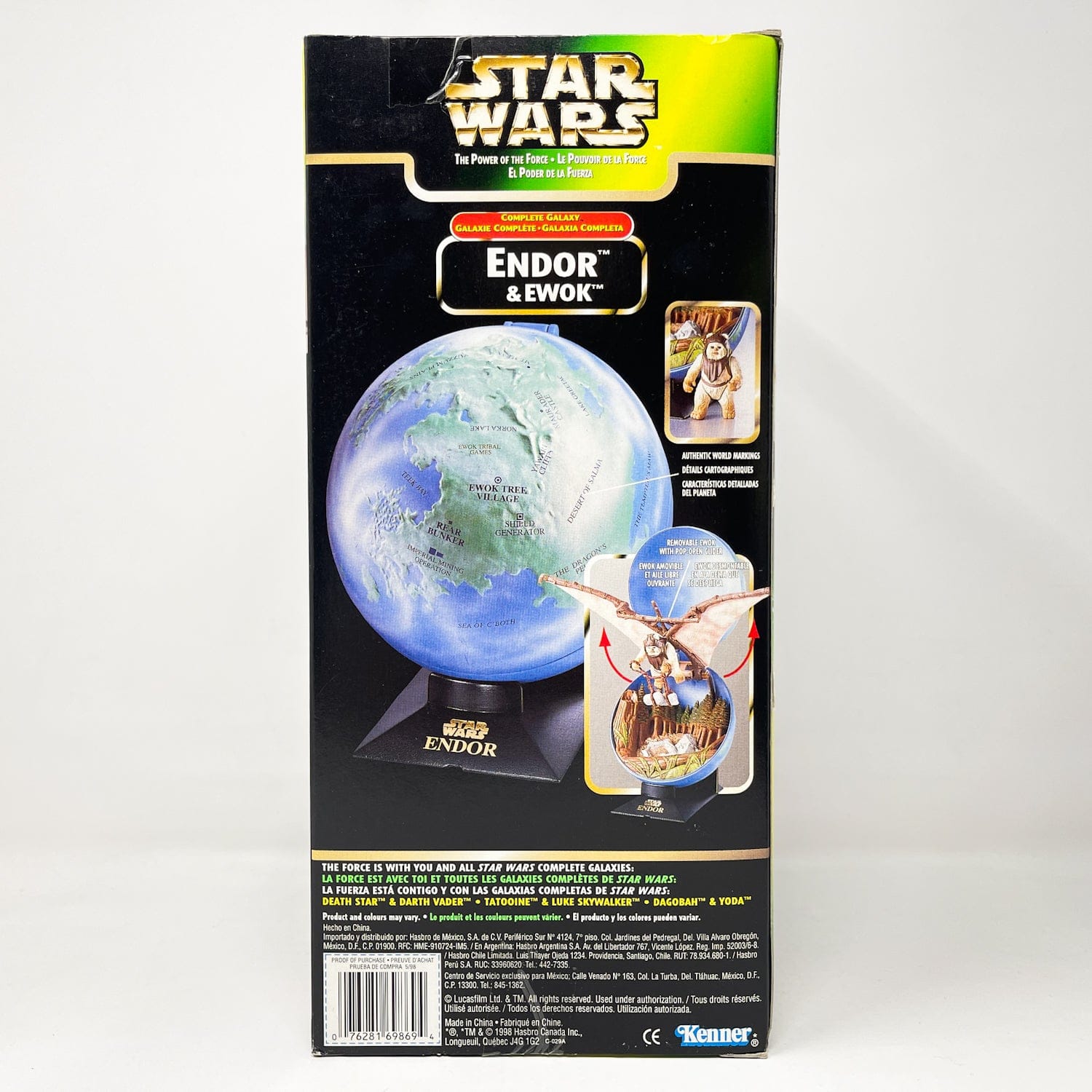 Vintage Hasbro Star Wars Mid MOC Complete Galaxy Planets & Figure - Full Set of 4 - Hasbro Power of the Force (POTF2)