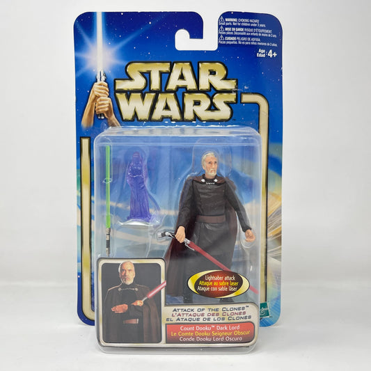 Vintage Hasbro Star Wars Mid MOC Count Dooku (Dark Lord) #02-27 - Hasbro SAGA Series 3.75"