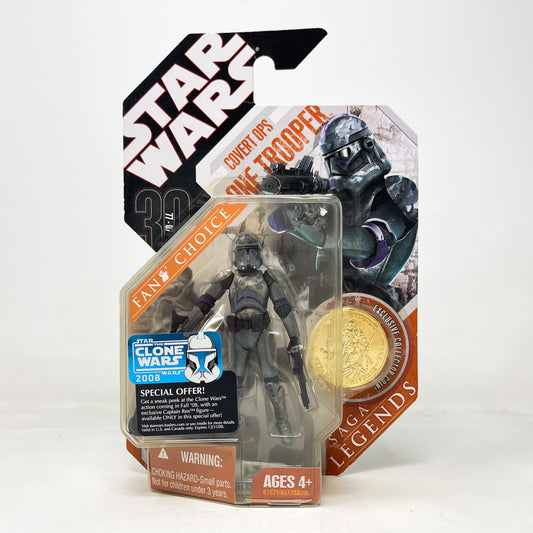 Vintage Hasbro Star Wars Mid MOC Covert Ops Clone Trooper  - Hasbro 30th Anniversary Collection (2008)