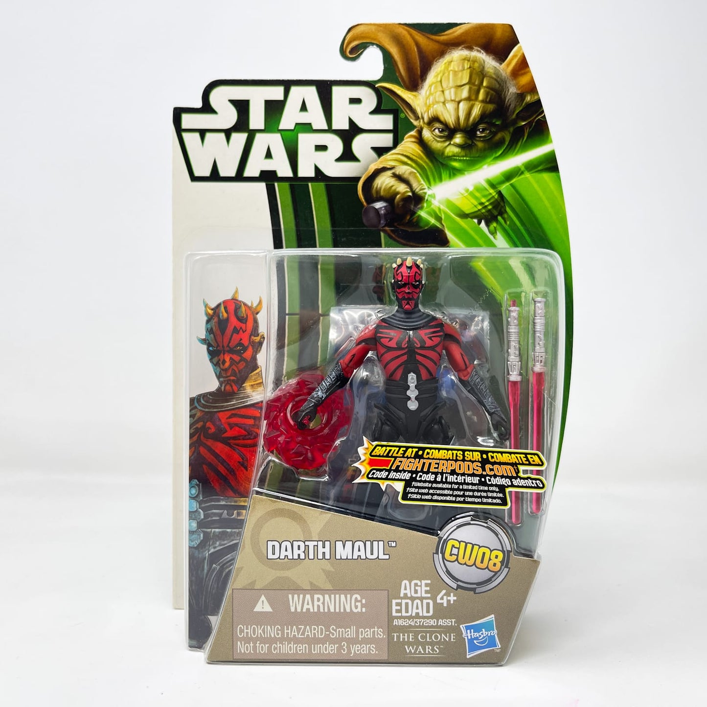 Vintage Hasbro Star Wars Mid MOC Darth Maul (Cybernetic Legs) CW08 - Hasbro Movie Heroes Clone Wars (2013)