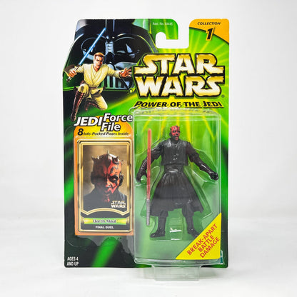 Vintage Hasbro Star Wars Mid MOC Darth Maul (Final Duel) - Hasbro Power of the Jedi POTJ (2000)