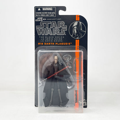 Vintage Hasbro Star Wars Mid MOC Darth Plagueis (Orange Line) #18 - Hasbro 2013 3.75" Black Series Star Wars Action Figure'