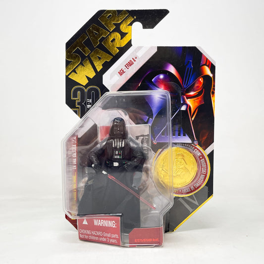 Vintage Hasbro Star Wars Mid MOC Darth Vader (ANH) #16 Gold Coin - Hasbro 30th Anniversary Collection 3.75"