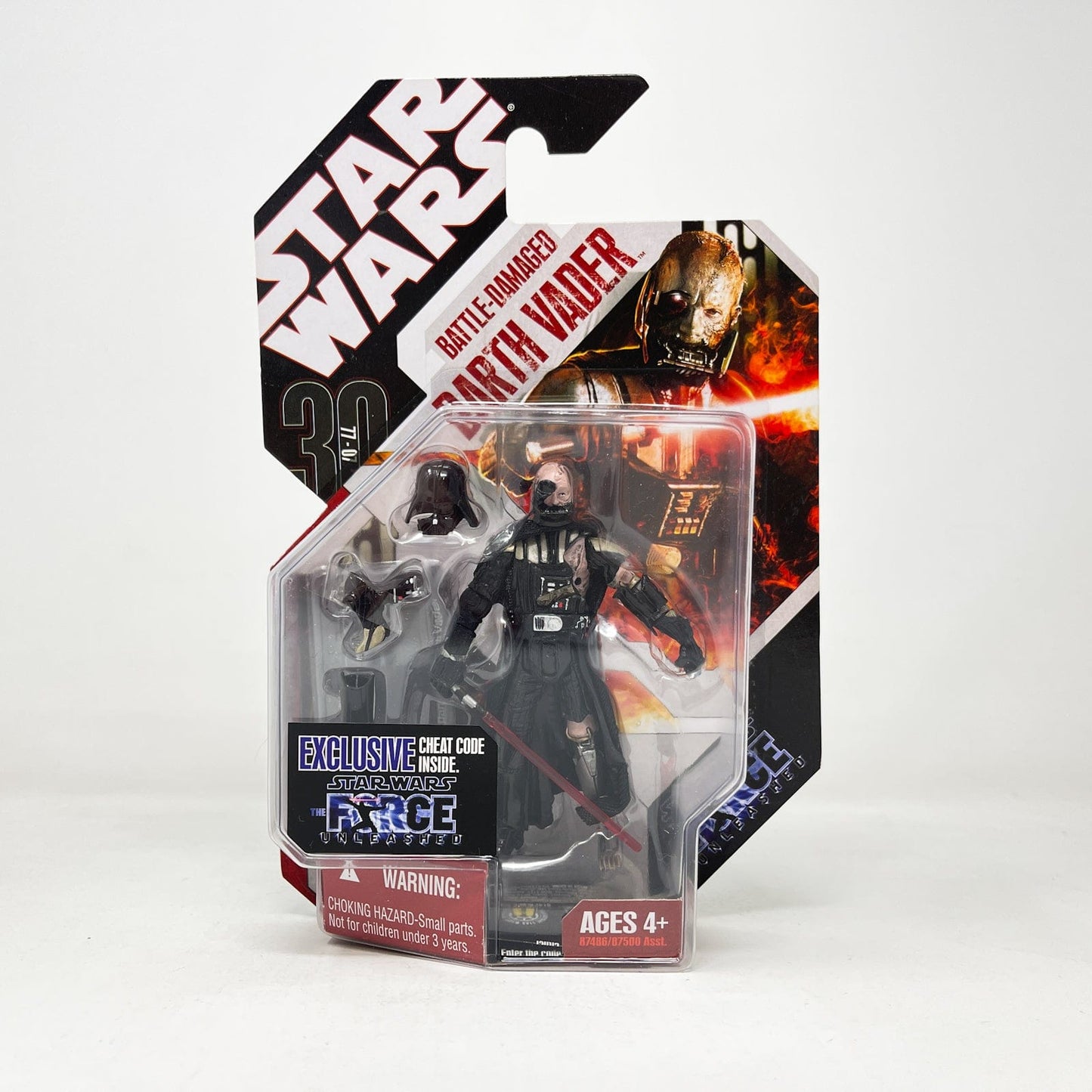 Vintage Hasbro Star Wars Mid MOC Darth Vader Battle Damaged - Hasbro 30th Anniversary Collection 3.75"