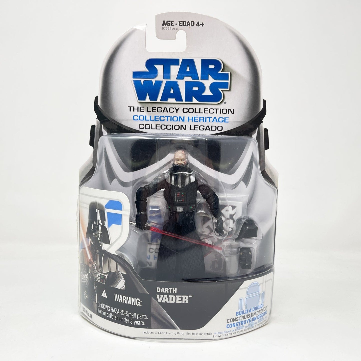 Vintage Hasbro Star Wars Mid MOC Darth Vader BD 08 - Hasbro Legacy Collection (2008)