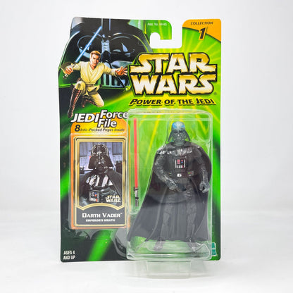 Vintage Hasbro Star Wars Mid MOC Darth Vader (Emperor's Wrath) - Hasbro Power of the Jedi POTJ (2001)