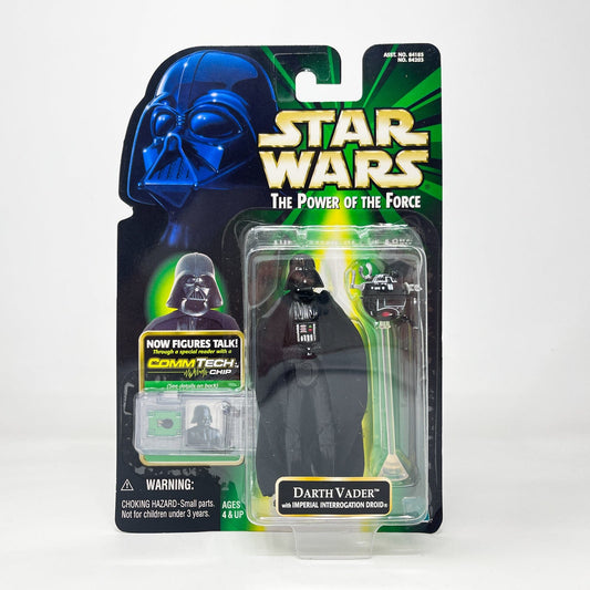 Vintage Hasbro Star Wars Mid MOC Darth Vader (Interrogation Droid) - Hasbro POTF2 Comm Tech (1999