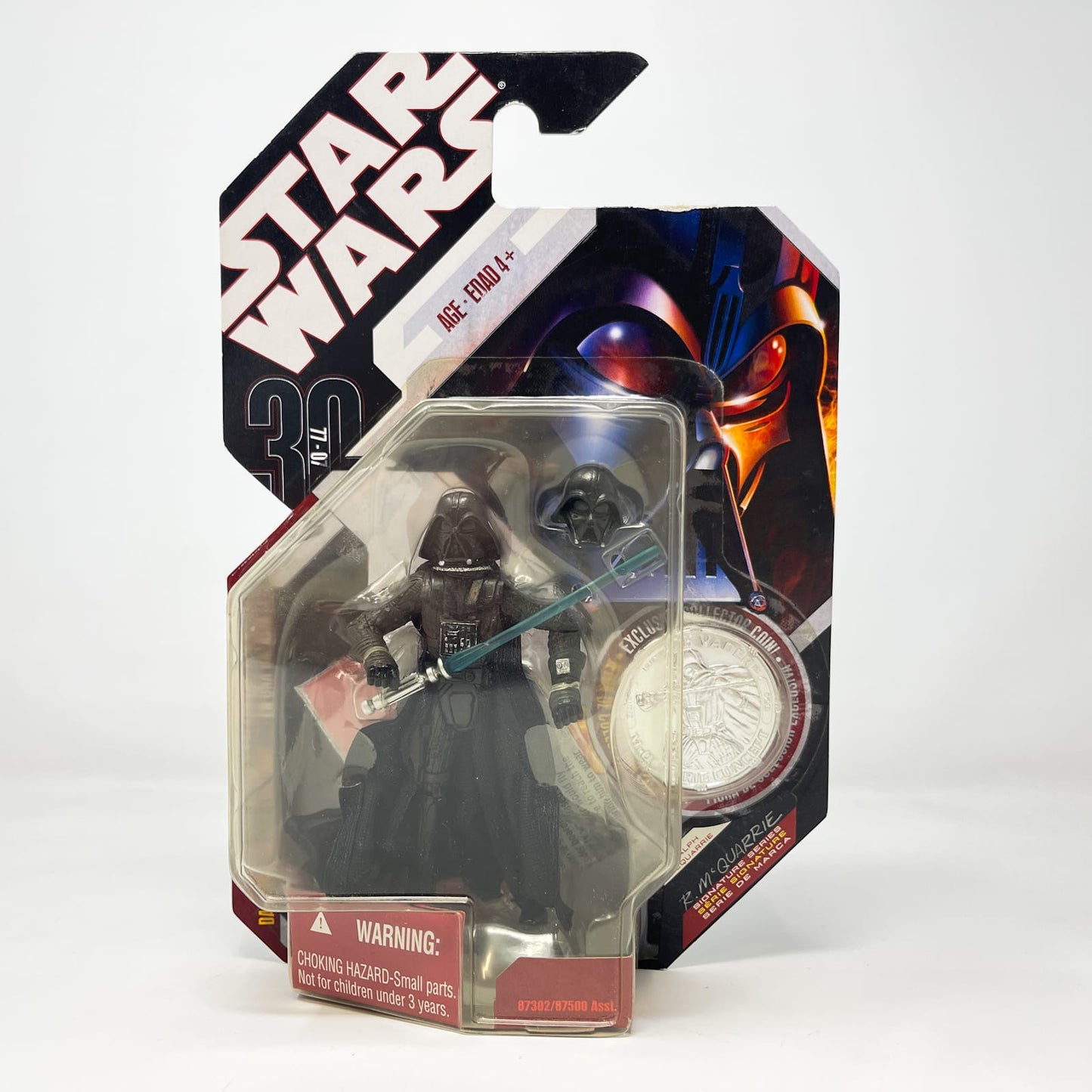 Vintage Hasbro Star Wars Mid MOC Darth Vader McQuarrie Concept  #28 - Hasbro 30th Anniversary Collection 3.75"