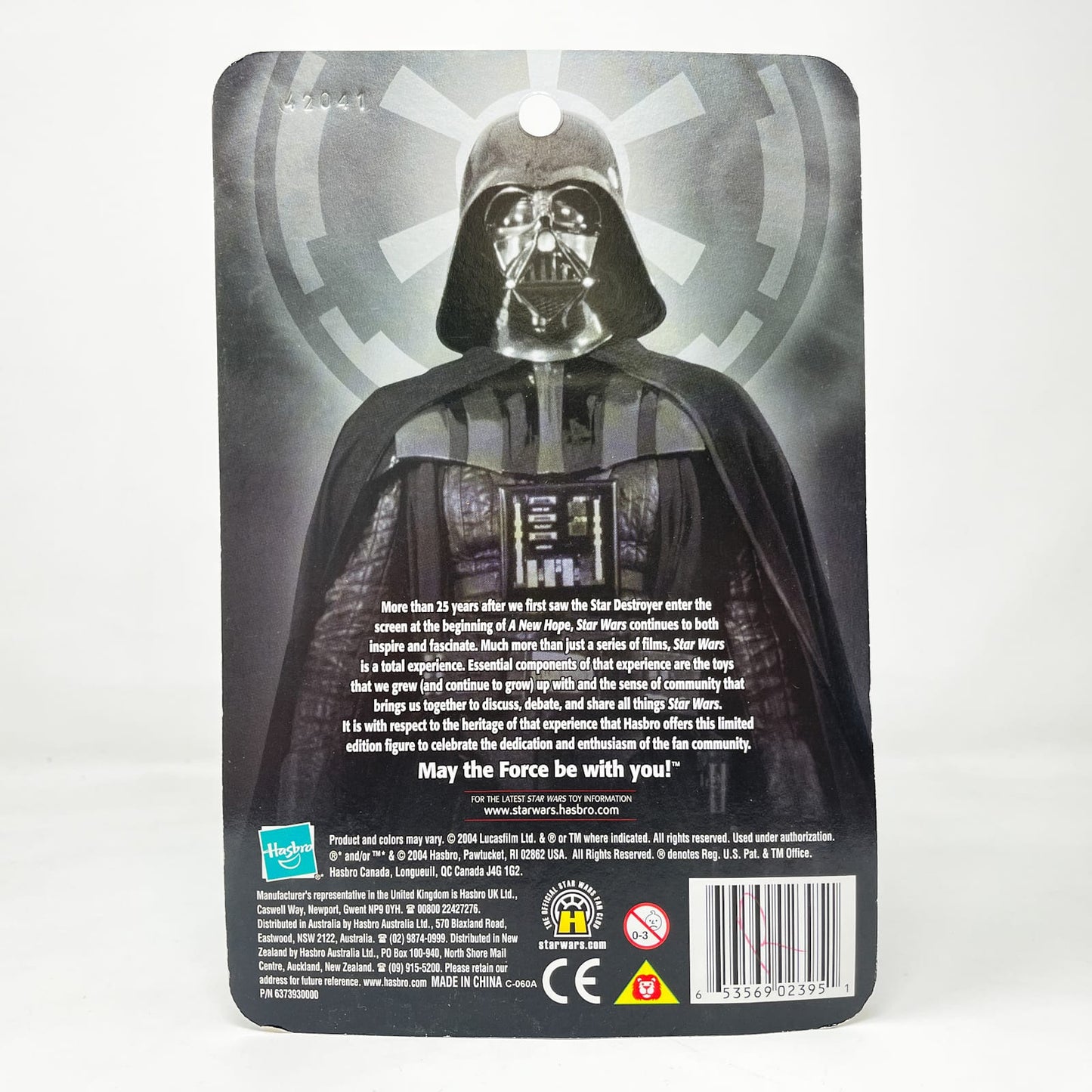 Vintage Hasbro Star Wars Mid MOC Darth Vader (Silver Edition) Exclusive - Hasbro Original Trilogy Collection (2004)