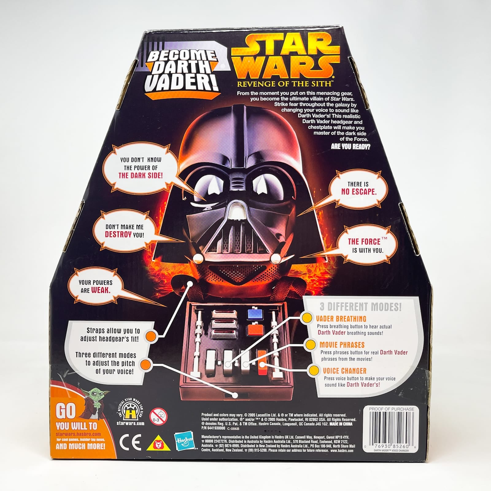 Darth Vader Voice Changer Helmet – Hasbro Star Wars Revenge of the