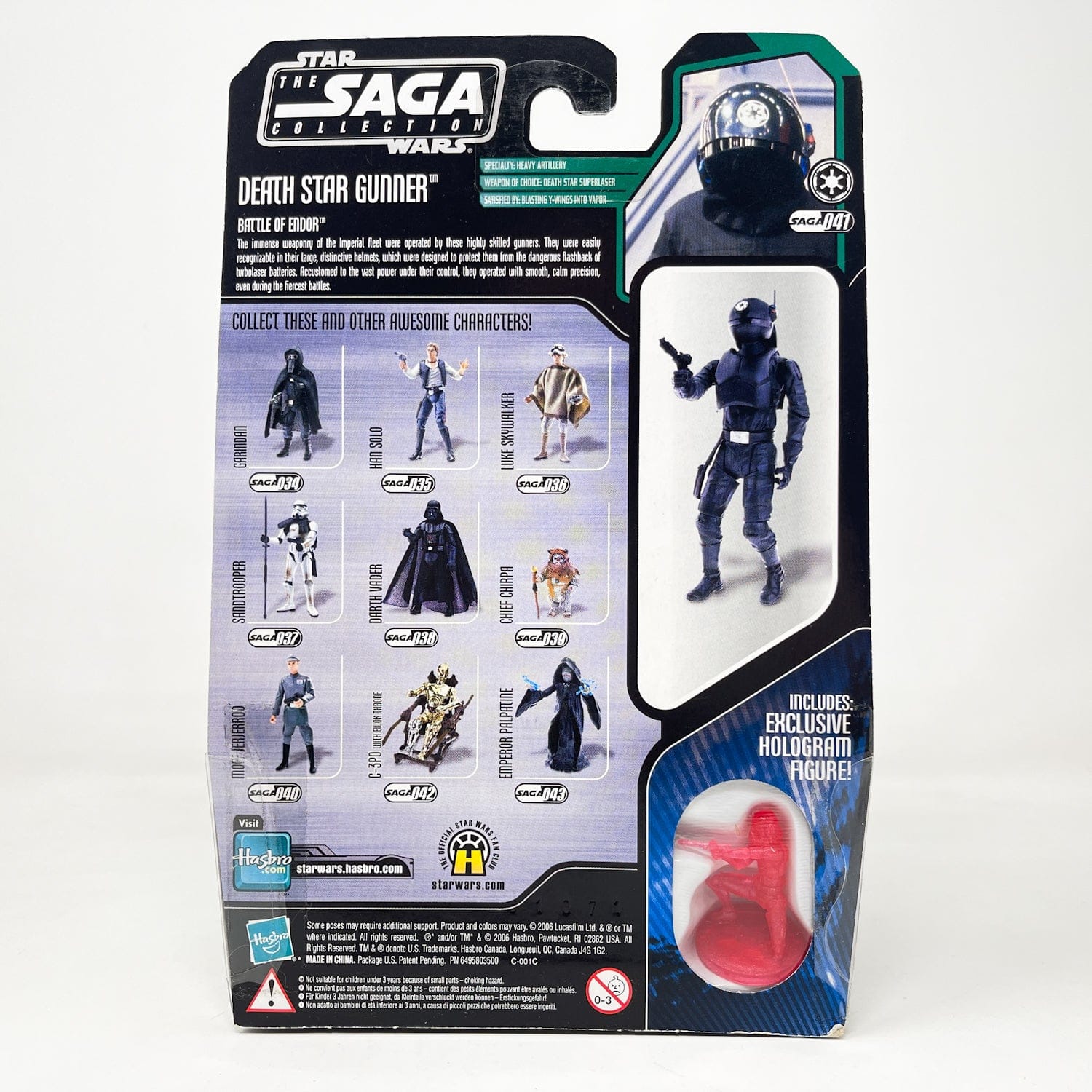 Vintage Hasbro Star Wars Mid MOC Death Star Gunner #41 - Hasbro Saga Collection (2006)