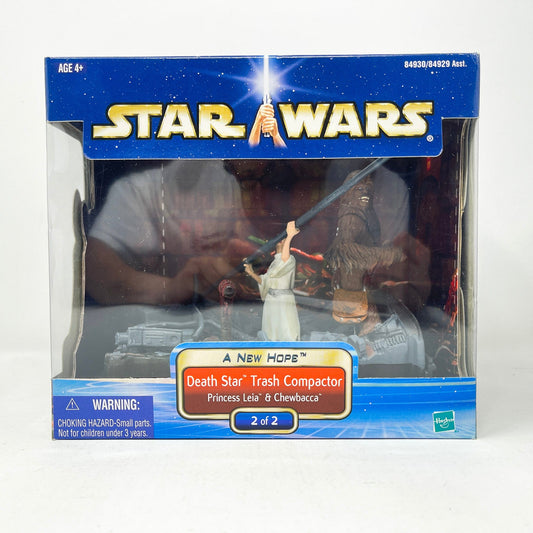 Vintage Hasbro Star Wars Mid MOC Death Star Trash Compactor 2 of 2 (2002) ANH - Hasbro Original Trilogy Collection Screen Scenes