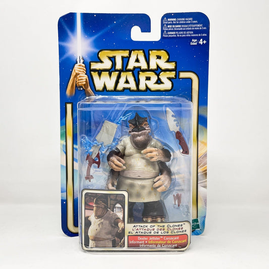 Vintage Hasbro Star Wars Mid MOC Dexter Jettster (Coruscant Informant) #02-16 - Hasbro SAGA Series 3.75"