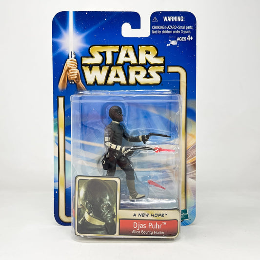 Vintage Hasbro Star Wars Mid MOC Djas Puhr (Alien Bounty Hunter) #02-40 - Hasbro SAGA Series 3.75"
