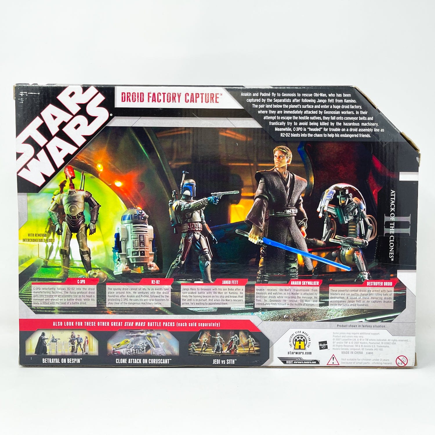 Vintage Hasbro Star Wars Mid MOC Droid Factory Capture Battle Pack - Hasbro 30th Anniversary Collection 3.75"