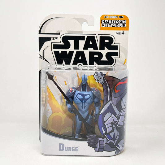 Vintage Hasbro Star Wars Mid MOC Durge (2003) - Hasbro Tarkovsky Clone Wars Animated Figure MOC