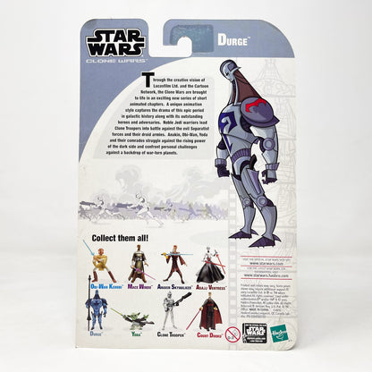 Vintage Hasbro Star Wars Mid MOC Durge (2003) - Hasbro Tarkovsky Clone Wars Animated Figure MOC