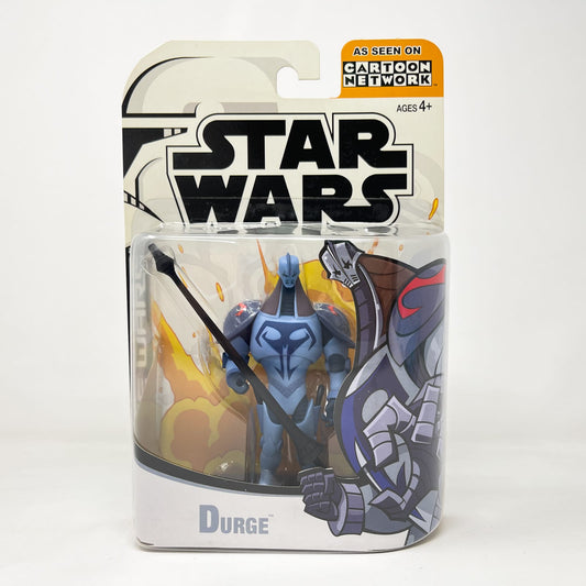 Vintage Hasbro Star Wars Mid MOC Durge (2003) - Hasbro Tarkovsky Clone Wars Animated Figure MOC