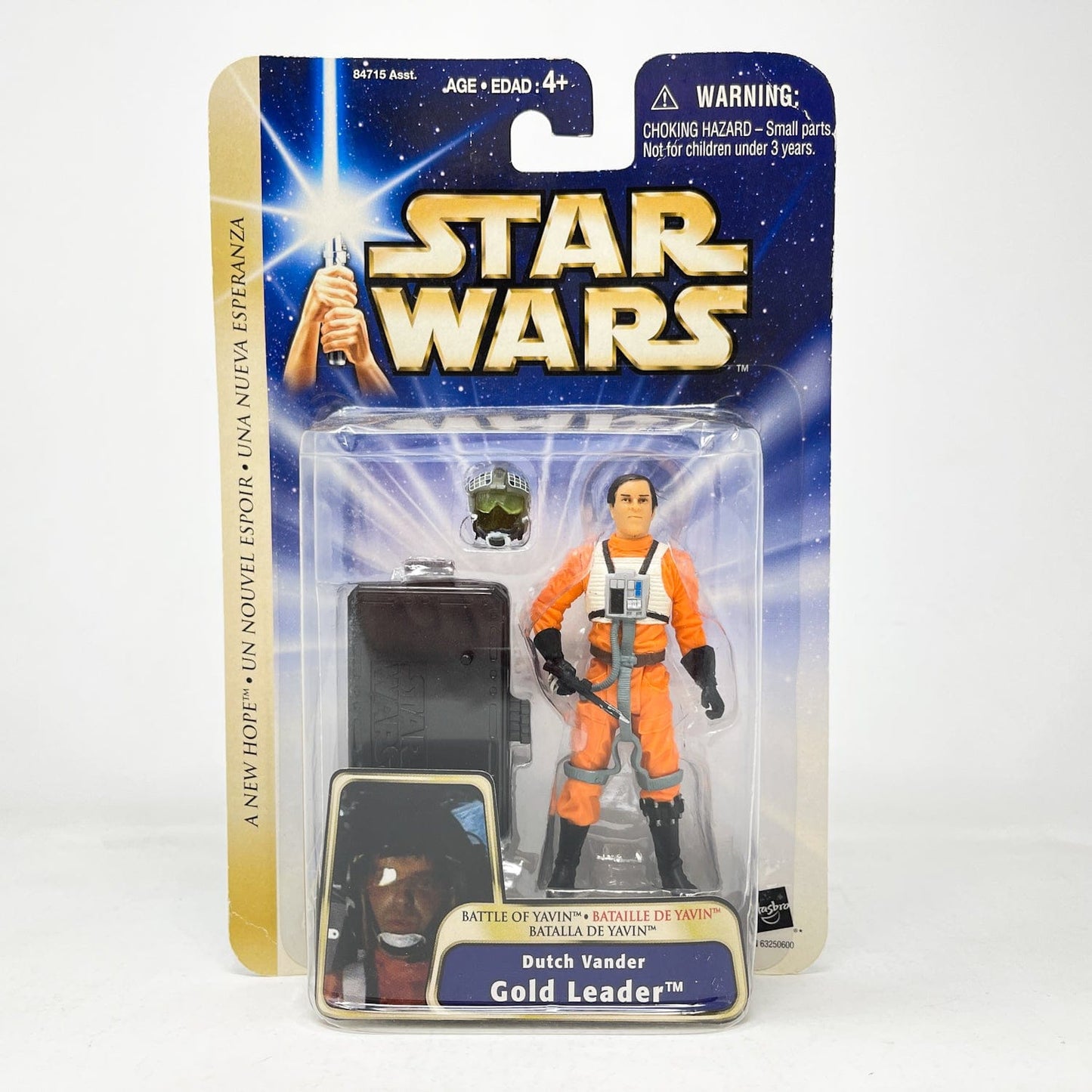 Vintage Hasbro Star Wars Mid MOC Dutch Vander: Gold Leader (Battle of Yavin) #04-13 - Hasbro SAGA Series 3.75"