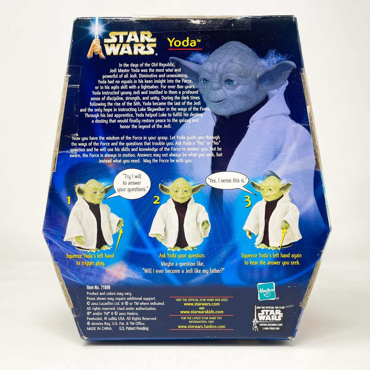 Vintage Hasbro Star Wars Mid MOC Electronic Ask Yoda – Hasbro Attack of the Clones (2002)