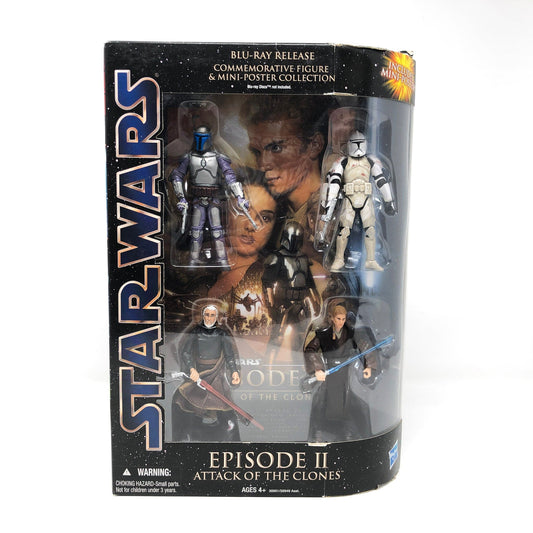 Vintage Hasbro Star Wars Mid MOC Episode III AOTC Multipack - Commemorative Figure & Mini-Poster Collection - 3.75" Hasbro 2011