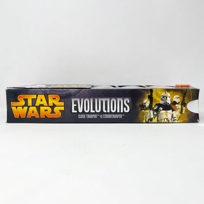 Vintage Hasbro Star Wars Mid MOC Evolutions Clone Trooper to Stormtrooper Box Set - Hasbro Saga Legends Battle Pack
