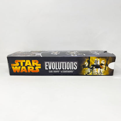 Vintage Hasbro Star Wars Mid MOC Evolutions Clone Trooper to Stormtrooper Box Set - Hasbro Saga Legends Battle Pack