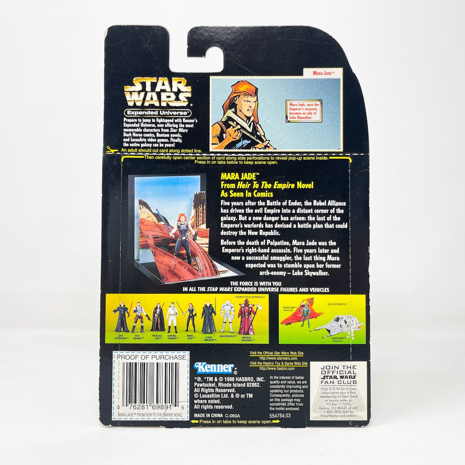 Vintage Hasbro Star Wars Mid MOC Expanded Universe Mara Jade - Hasbro Power of the Force 2