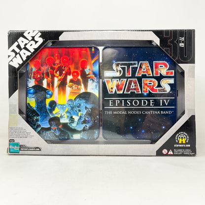 Vintage Hasbro Star Wars Mid MOC Figrin D’an & the Modal Nodes Cantina Band Tin Box Multipack- Hasbro 30th Anniversary Collection