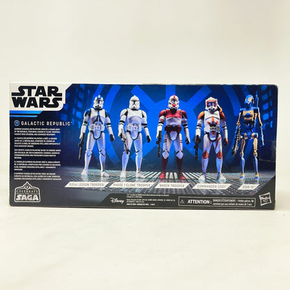 Vintage Hasbro Star Wars Mid MOC Galactic Republic (Celebrate the Saga) - 5 Figure Clone Wars Set - 3.75" Hasbro Saga Collection