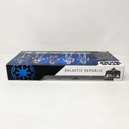 Vintage Hasbro Star Wars Mid MOC Galactic Republic (Celebrate the Saga) - 5 Figure Clone Wars Set - 3.75" Hasbro Saga Collection
