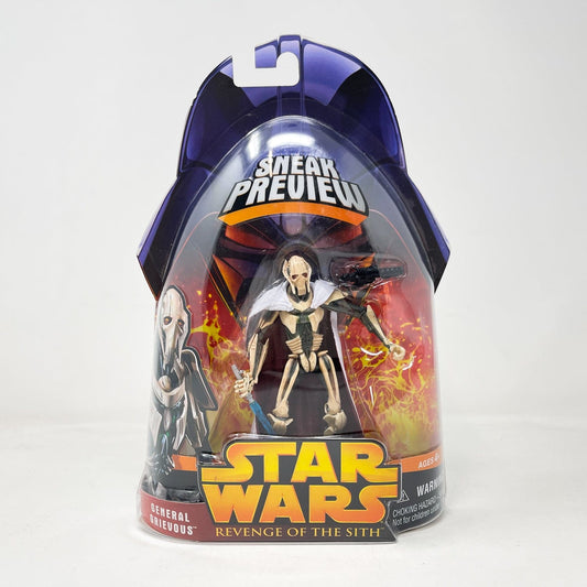Vintage Hasbro Star Wars Mid MOC General Grievous (Sneak Preview #1) – Hasbro Revenge of the Sith 3.75” (2005)