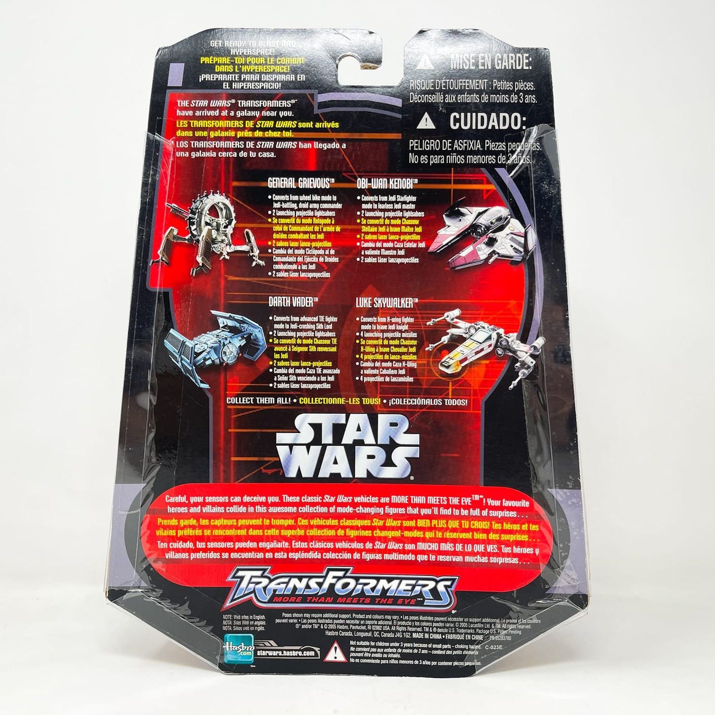 Vintage Hasbro Star Wars Mid MOC General Grievous Wheel Bike – Hasbro Star Wars Transformers