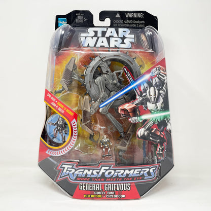 Vintage Hasbro Star Wars Mid MOC General Grievous Wheel Bike – Hasbro Star Wars Transformers