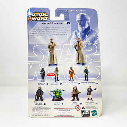 Vintage Hasbro Star Wars Mid MOC General Jan Dodonna (Battle of Yavin) #04-12 - Hasbro SAGA Series 3.75"