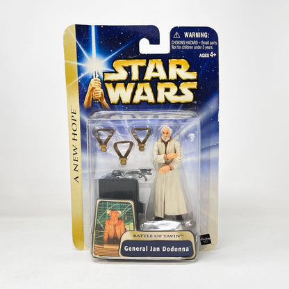 Vintage Hasbro Star Wars Mid MOC General Jan Dodonna (Battle of Yavin) #04-12 - Hasbro SAGA Series 3.75"