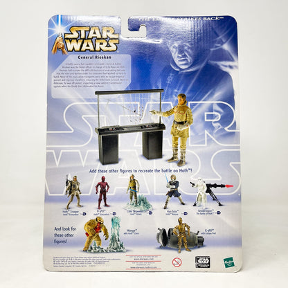 Vintage Hasbro Star Wars Mid MOC General Rieekan with Tactical Screen - Hoth Evacuation - ESB (2003) - Hasbro SAGA Ultra Figure MOC