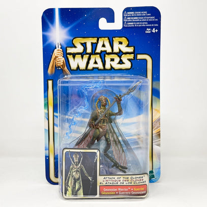 Vintage Hasbro Star Wars Mid MOC Geonosian Warrior #02-15 - Hasbro SAGA Series 3.75"