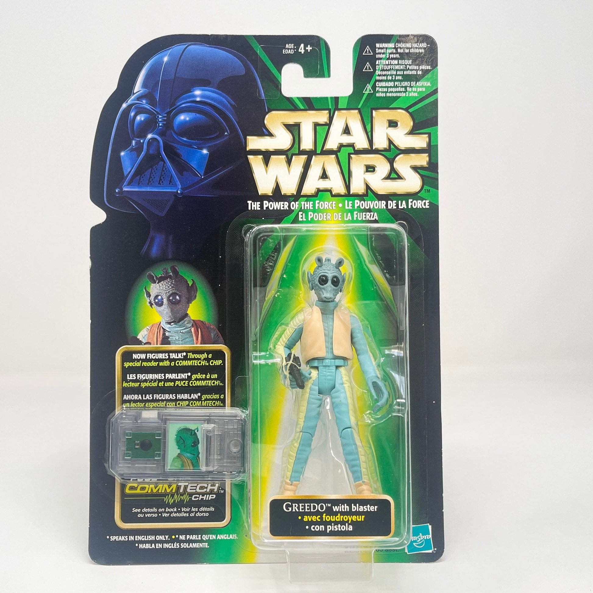 Vintage Hasbro Star Wars Mid MOC Greedo - Kenner 1999 Power of the Force (POTF2) Star Wars Action Figure