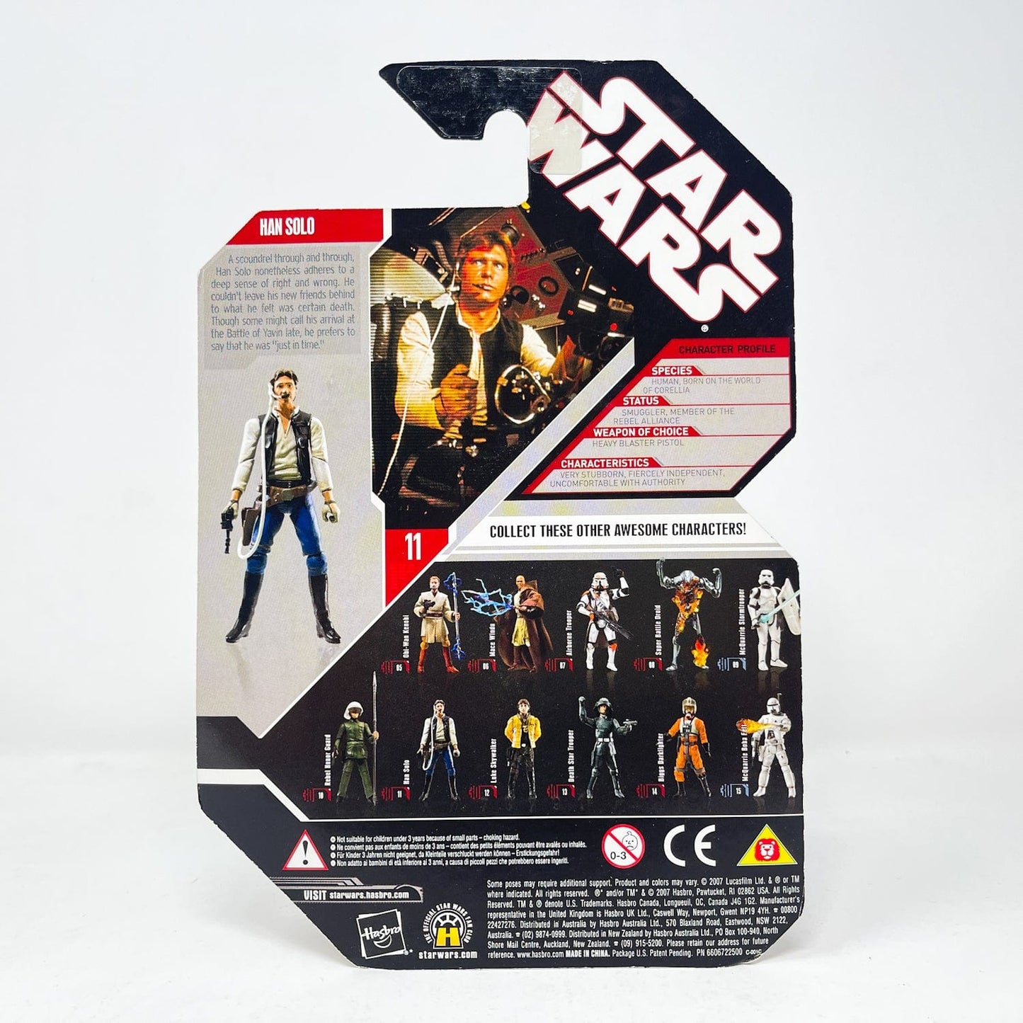 Vintage Hasbro Star Wars Mid MOC Han Solo #11 - Hasbro 30th Anniversary Collection