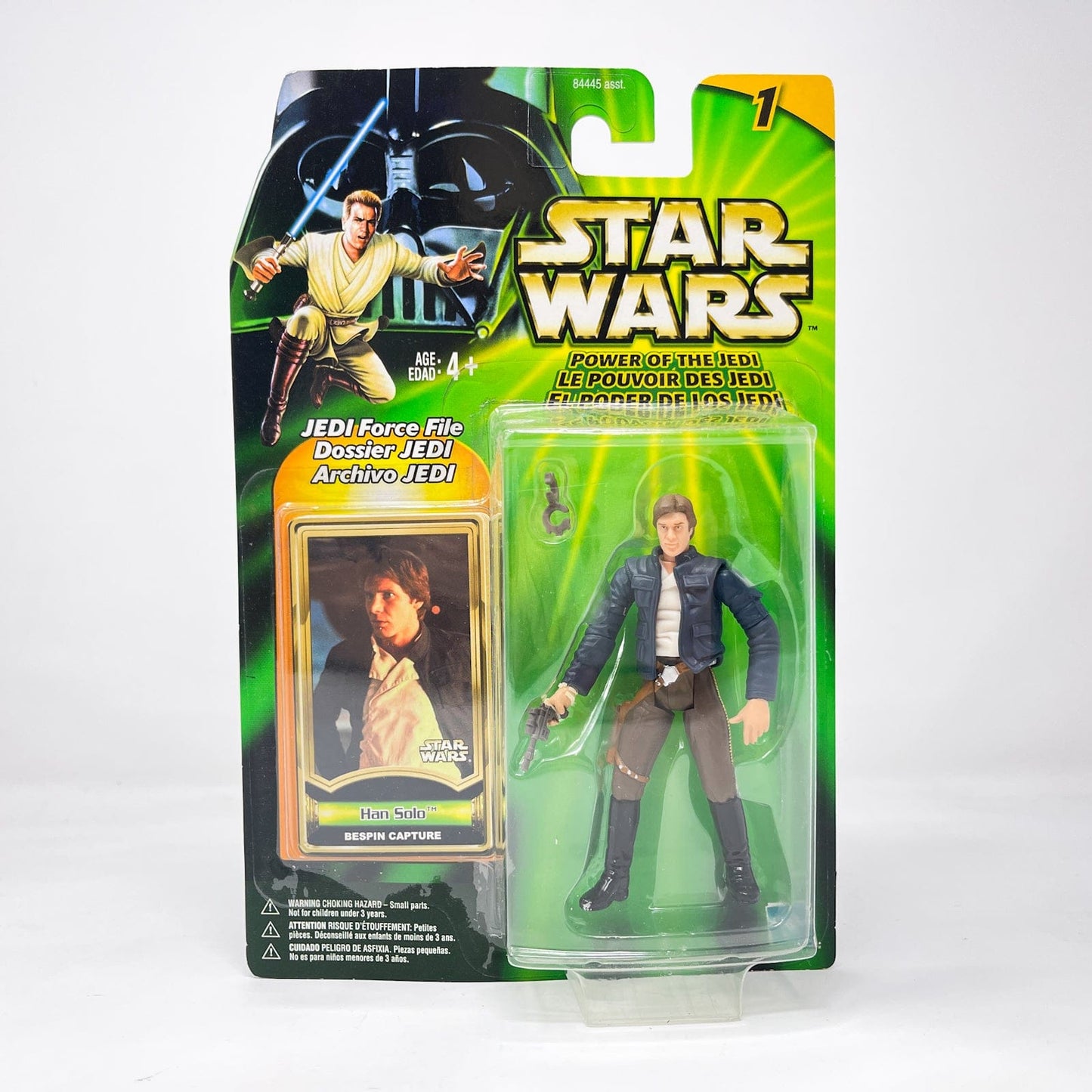 Vintage Hasbro Star Wars Mid MOC Han Solo (Bespin Capture) - Hasbro Power of the Jedi POTJ (2000)