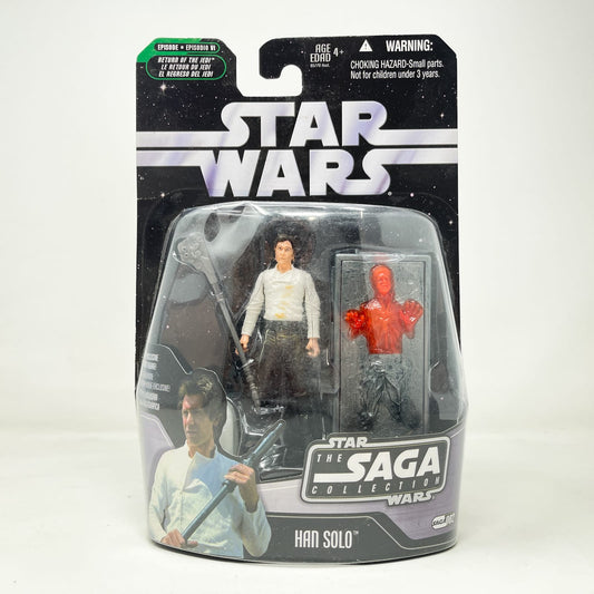Vintage Hasbro Star Wars Mid MOC Han Solo (Carbonite) #02 - Hasbro Saga Collection (2006)