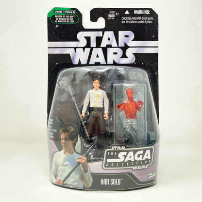 Vintage Hasbro Star Wars Mid MOC Han Solo (Carbonite) #02 - Hasbro Saga Collection (2006)