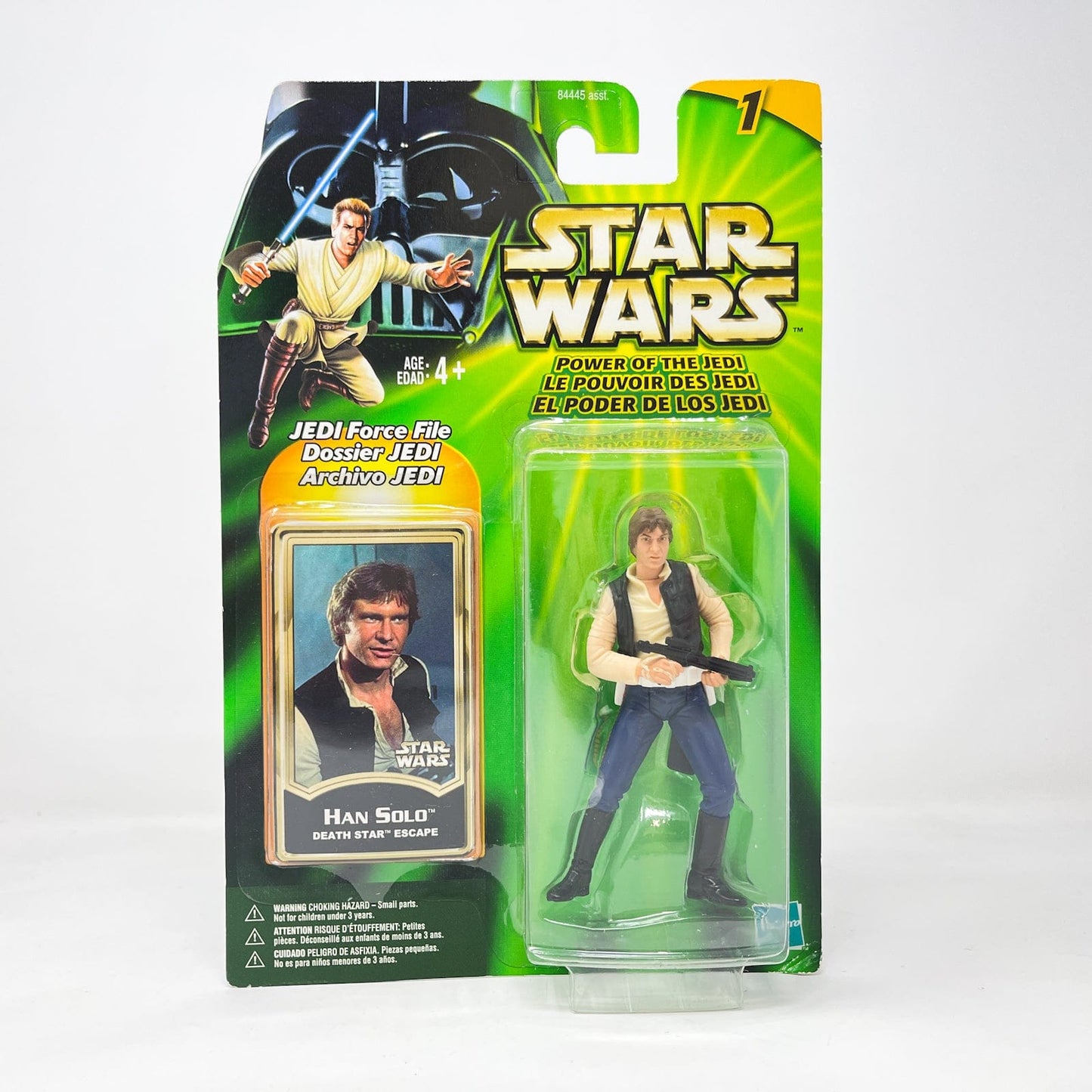 Vintage Hasbro Star Wars Mid MOC Han Solo (Death Star Escape) - Hasbro Power of the Jedi POTJ (2001)