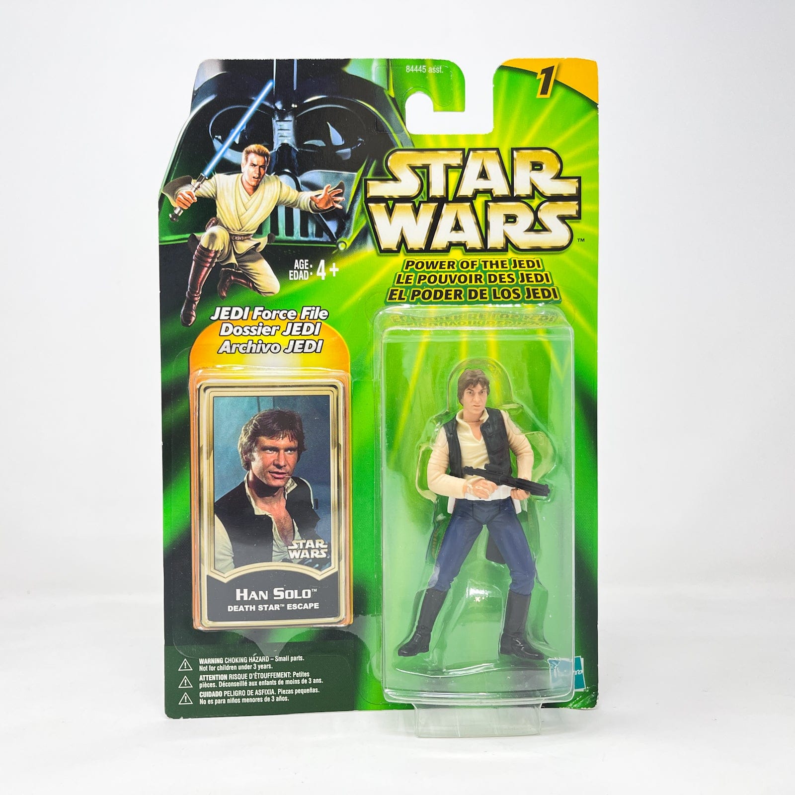 Vintage Hasbro Star Wars Mid MOC Han Solo (Death Star Escape) - Hasbro Power of the Jedi POTJ (2001)