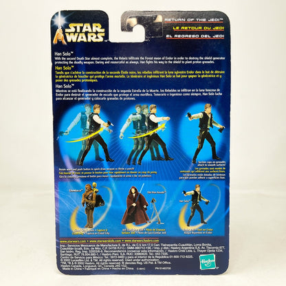Vintage Hasbro Star Wars Mid MOC Han Solo (Endor Raid) #02-37 - Hasbro SAGA Series 3.75"